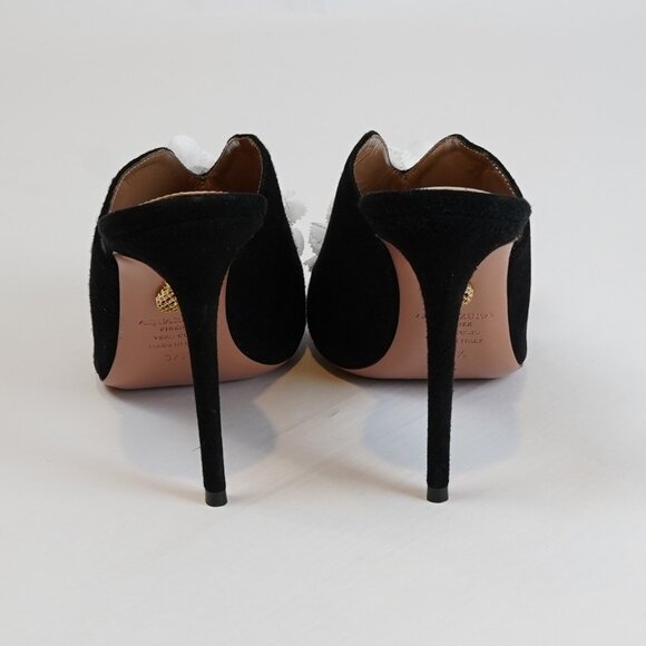 Aquazzura Lily of the Valley Stiletto Mule Heels IT 37.5/ US 7.5 - Picture 3 of 6